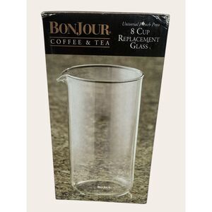 Bonjour Universal French Press 8 Cup Replacement Glass Beaker New In Box